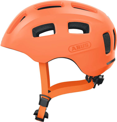 Abus fietshelm youn-i 2.0 mono orange m - 52-57 cm - oranje - geschikt voor gebruik op elektrische fietsen - stadsfietsen - 260 g