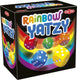 Tactic rainbow yatzy – dobbelspel – kleurrijk familiespel – met regenbooginlay en qr uitleg – vanaf 6 jaar – 2 of meer spelers