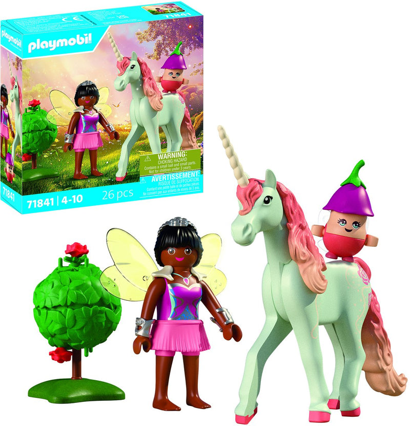 Afbeelding laden in galerijviewer, Playmobil verzameleenhoorn wolkenroos met fee - 71841
