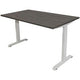 Bureau euroseats bruin, wit eiken metaal