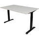 Bureau euroseats zwart, wit metaal