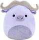 Squishmallows knuffel pluche - paarse waterbuffel, 30cm