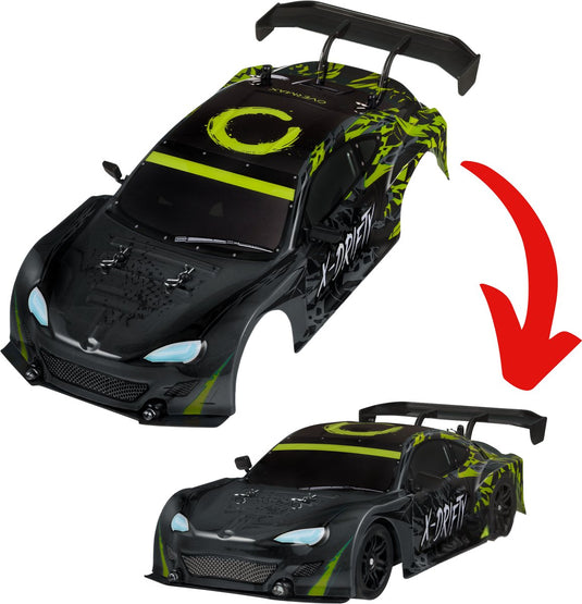 Overmax x-drifty carrosserie – rc auto body – vervangende kap voor x-drifty – accessoire voor drift rc auto – nieuwe look – duurzaam lichtgewicht – gemakkelijk te monteren – personaliseer je rc – drifting race design – tweede leven voor je rc