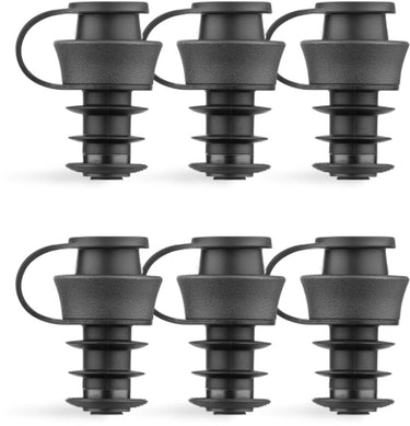 Coravin pivot stoppers 6 stuks - zwart