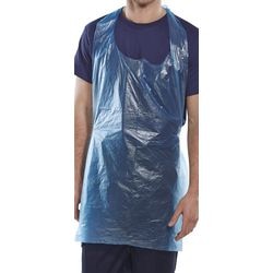 Schort bbrand wegwerp blauw 1000 stuks