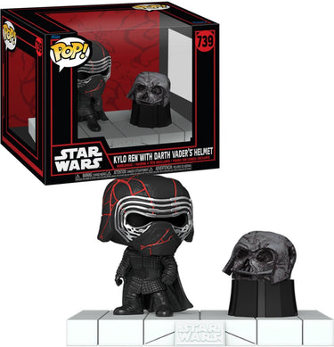 Funko star wars kylo ren with darth vader's helmet (pop! deluxe) vinylfiguur 739 pop! meerkleurig
