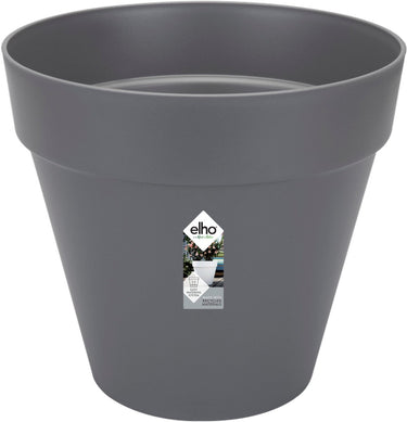 Elho loft urban rond 60 - grote bloempot voor buiten - waterreservoir - 100% gerecycled plastic - ø 58.0 x h 54.0 cm - antraciet