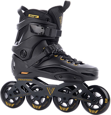 Tempish viber l.e. 90 skeelers volwassenen – 4x90mm wielen – fitness speed inline skates – zwart goud – maat 39