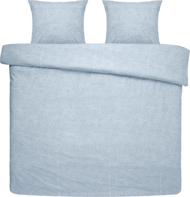 Damai dekbedovertrek ebba - biologisch katoen - 240x200 220 cm - soft blue + 2 kussenslopen 60x70
