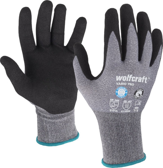 Wolfcraft - werkhandschoenen maat s - thermatech - nitril - maat 7 - 4981000 s