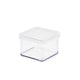 Rotho loft bewaardoos vierkant 0,5l wit 10x10x7,2cm