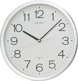 Seiko wandklok qxa020s - wit rond 36cm - kunststof