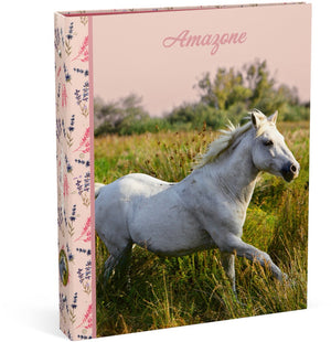 Amazone ringband a4 - wit paard - 23 ringen