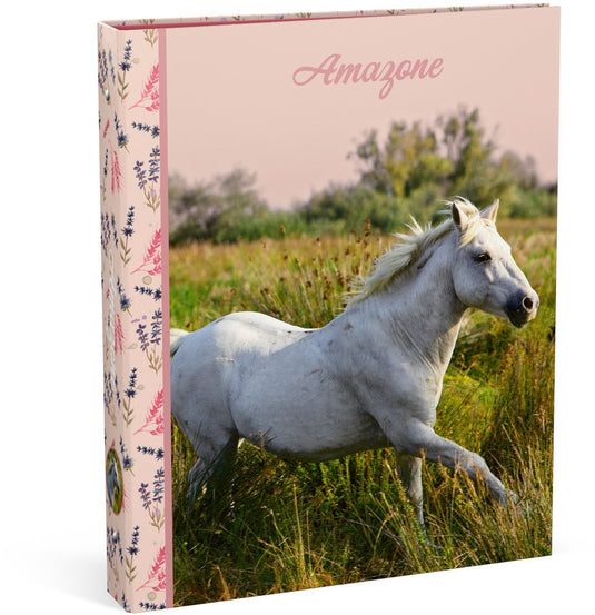 Amazone ringband a4 - wit paard - 23 ringen