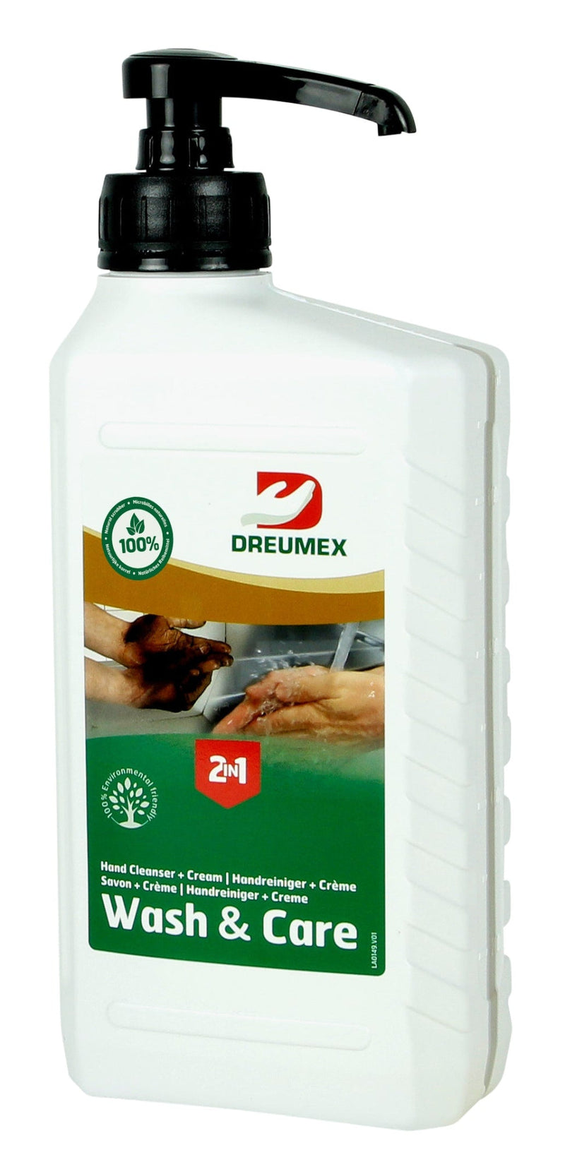 Afbeelding laden in galerijviewer, Dreumex wash care handreiniger handzeep 1 liter met pomp
