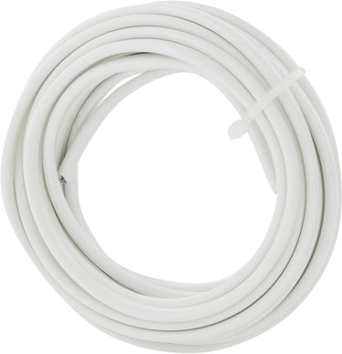 Q-link huishoudsnoer - plat - belastbaar tot 1200w - 2 x 0.75 mmâ² - 5 m - wit