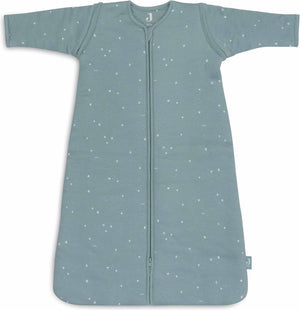 Jollein baby slaapzak winter met afritsbare mouw 110cm - twinkling sea green - winterslaapzak
