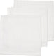 Meyco baby uni monddoekjes - 3-pack - hydrofiel - white - 30x30cm