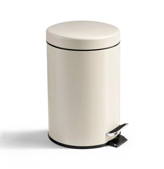 Hush. living hush living - prullenbak 3l metaal - soft close deksel - uitneembare binnenemmer - extra compact - voor kleinere toiletten en badkamers - bei