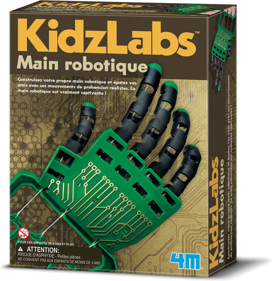 4m wetenschap en spel - maak je eigen robot hand - bouwpakket - kidzlabs - 8+