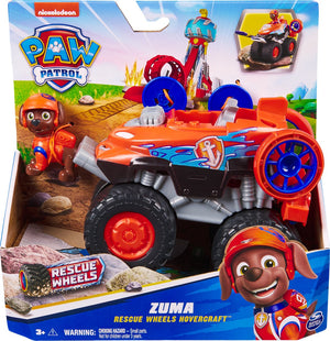 Paw patrol reddingswagens - hovercraft met zuma speelfiguur - speelgoedauto