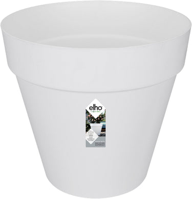 Elho loft urban rond 60 - grote bloempot voor buiten - waterreservoir - 100% gerecycled plastic - ø 58.0 x h 54.0 cm - wit
