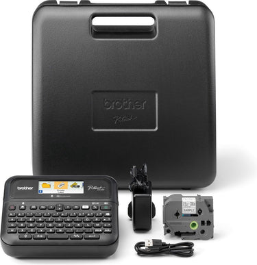 Brother pt-d610btvp thermische labelprinter - azerty - 180 x 360 dpi - 30 mm sec - usb en bluetooth - tze tapecassettes