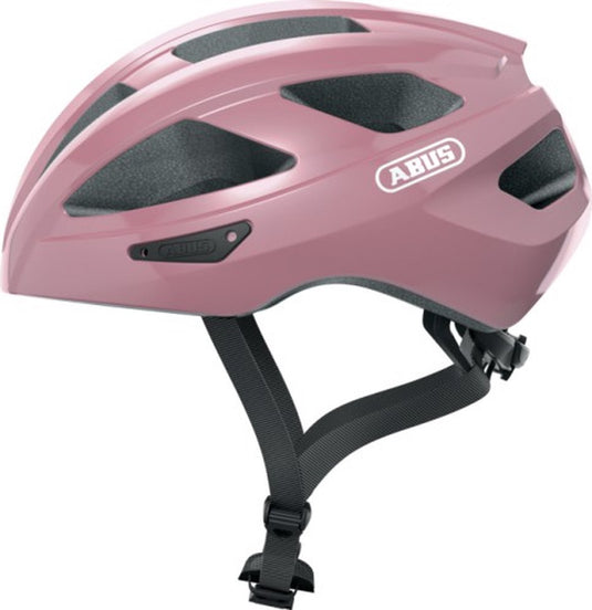 Abus fietshelm macator shiny rose l - 58-62 cm - pink - geschikt voor gebruik op elektrische fietsen - stadsfietsen - 360 g