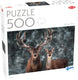 Tactic noble deer – puzzel – 500 stukjes – edelhert in boslandschap – natuur en wilde dieren – hoogwaardige scandinavische kwaliteit