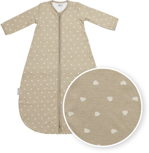 Meyco baby sweet heart baby slaapzak rond - sand soft sand - 70cm - 1.0 tog