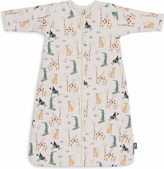 Jollein baby slaapzak winter met afritsbare mouw 70cm - jungle jambo - winterslaapzak