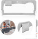 Lionelo hanna – bedhekje 150x66 cm – 180° opklapbaar – aluminium frame – securebelt standsafe – tot 27 kg – luchtig net – voor matrassen tot 45 cm – sgs-gecertificeerd – reisvriendelijk – eenvoudige montage