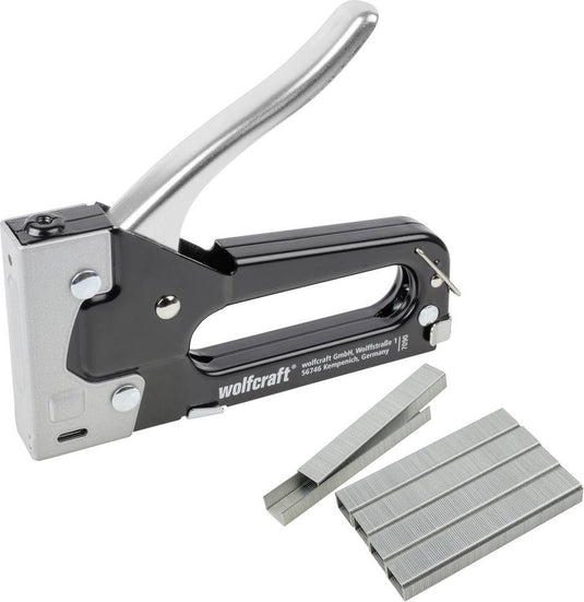 Wolfcraft - tacker - handtackerset met 1000 nietjes - nietpistool - 7090000