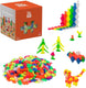 Plus-plus basic neon 600 delige bouwset - 3311 - bouwspeelgoed - constructiespeelgoed - set met bouwstenen - vanaf 5 jaar