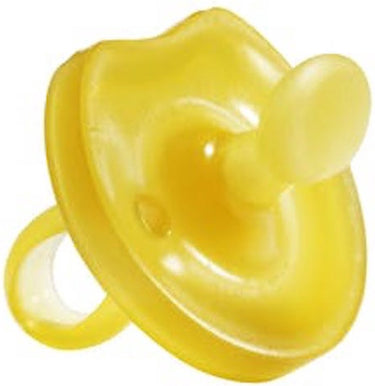 Natursutten rubberen fopspeen - 0-6 maanden - vlinder schild - anatomische tuit