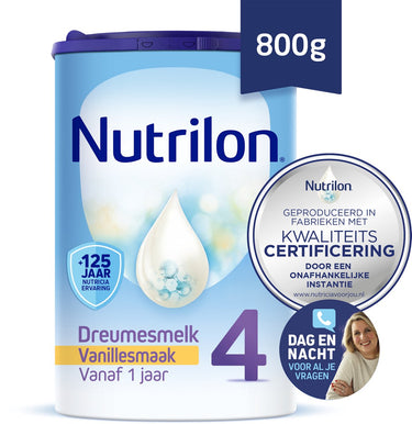 Nutrilon 4 vanille dreumesmelk - flesvoeding vanaf 1 jaar - 800g