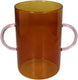 Hd collection vaas glas amber 24,5x15x23cm