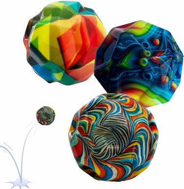 Schildkröt stuiterbal set - high bounce balls voor kinderen en training.