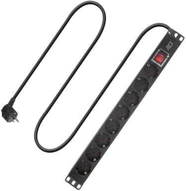Act extension lead type f 8 plug sockets 2.5 m