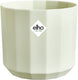 Elho facet rond 26cm - bloempot voor binnen - 100% gerecycled plastic - ø 25.9 x h 23.3 cm - theegroen