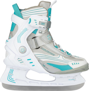 Nijdam ijshockeyschaats - semi-softboot - wit grijs blauw - maat 36