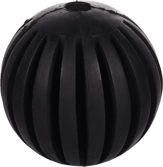 Flamingo hondenspeelgoed – gladiator bal zwart ø7,5cm – stuiterende speelbal van sterk rubber – apporteer- en kauwspeeltje voor honden