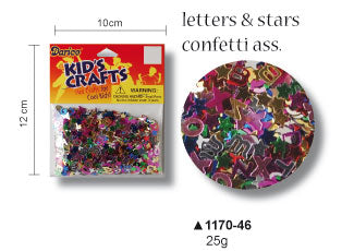 Darice • confetti assortiment letters 28gr