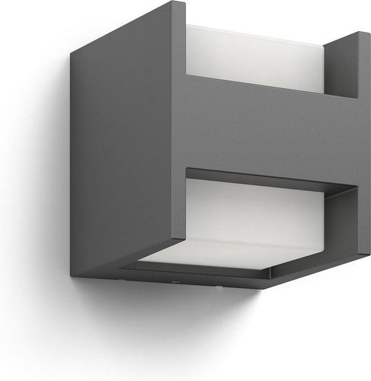 Philips led philips arbour buitenwandlamp - warmwit licht - smal