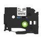 Labeltape rillstab ofx231 zwart, wit