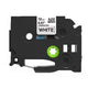 Labeltape rillstab tze231 zwart, wit