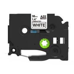 Labeltape rillstab tze261 zwart, wit