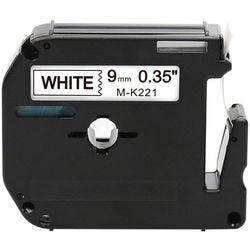 Labeltape rillstab omk221 zwart, wit