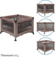 Titanium baby titaniumbaby opvouwbare box smart mason met verhoger 100x100 cm taupe inclusief draagtas