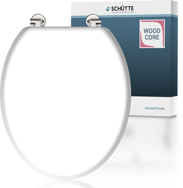 Schütte wc-bril 84000 white - mdf-hout - rvs-scharnieren - belastbaar tot 175 kg - gelakt - wit